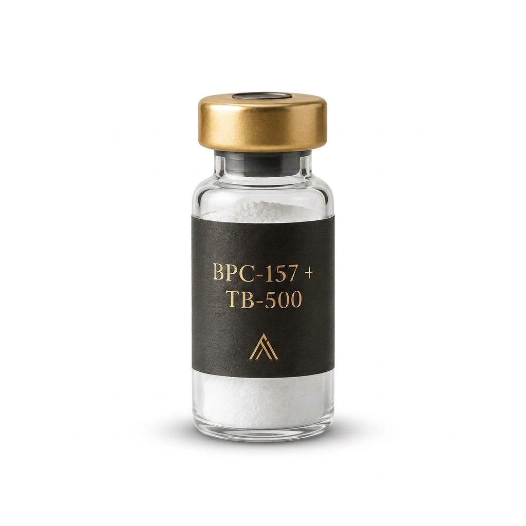BPC-157 + TB500 research peptide vial